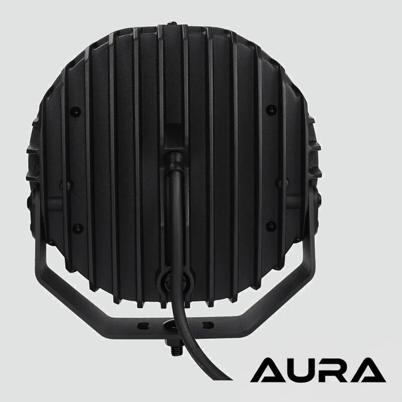 Aura - 7" 80W Round Spot Lamp With DRL